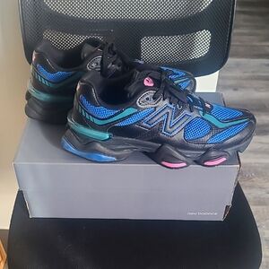 New Balance Blue and Black Sneakers